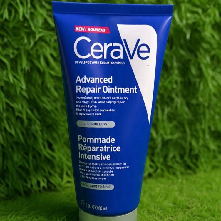 CeraVe Advanced Repair Ointment | 50ml | Healing Ointment with Ceramides + Hyaluronic Acid | For Face, Body & Lips | Fragrance Free | Made for Dry & Sensitive Skin